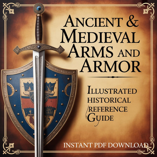 Ancient & Medieval Arms and Armor – Illustrated Historical Reference Guide (Instant PDF Download)