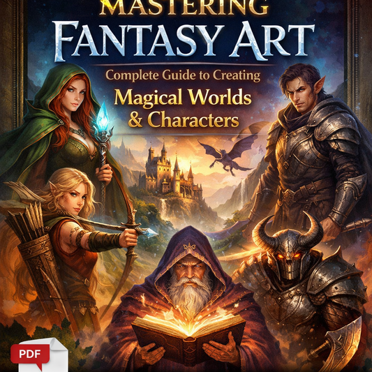 Mastering Fantasy Art – Complete Guide to Creating Magical Worlds & Characters (Instant PDF Download)