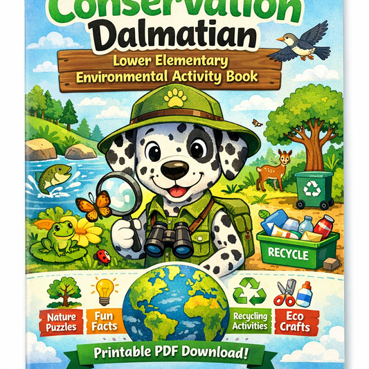 Conservation Dalmation – Lower Elementary Environmental Activity Book (Printable PDF Download)