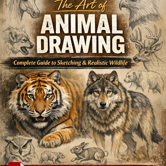 The Art of Animal Drawing – Complete Guide to Sketching & Realistic Wildlife (Instant PDF Download)
